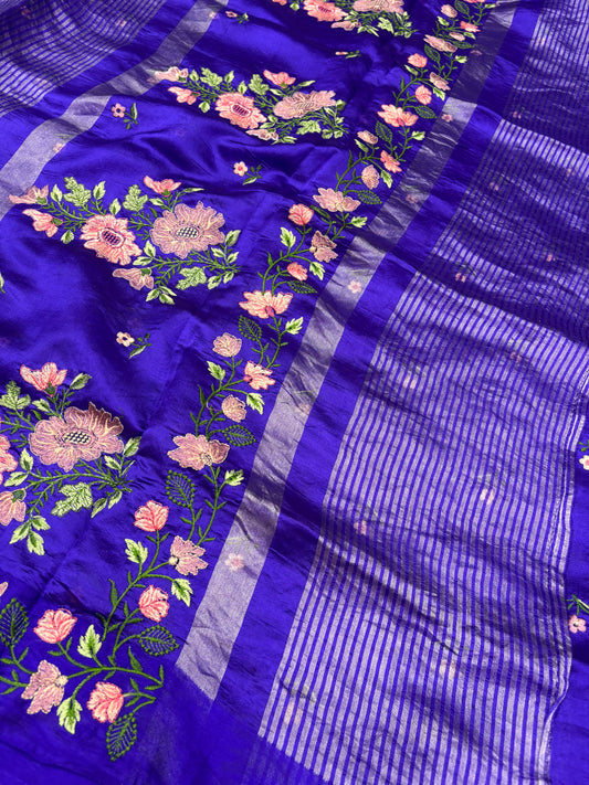 Pure Tissue Silk Saree in Royal Violet
