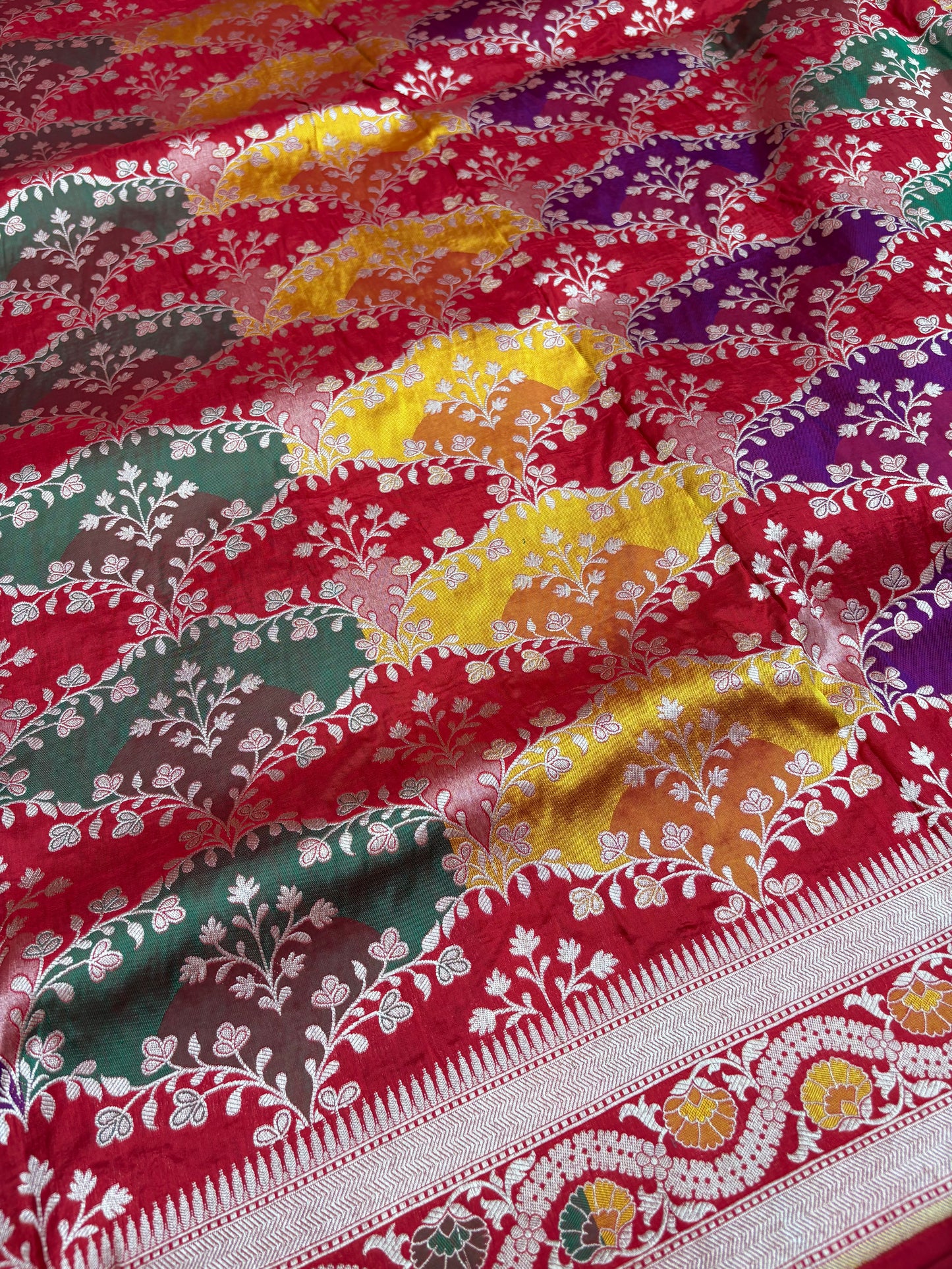 Pure Katan Silk Rangkat Banarasi Saree (PK 26)